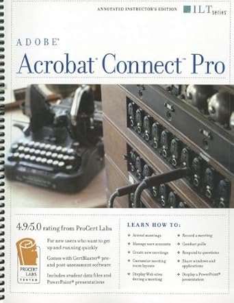 acrobat connect professional + certblaster 1st edition axzo press 1423957709, 978-1423957706