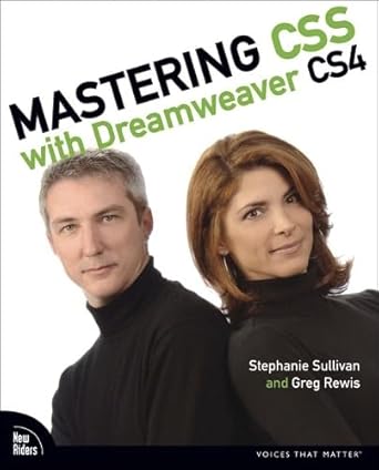 mastering css with dreamweaver cs4 1st edition stephanie sullivan ,greg rewis 0321605039, 978-0321605030