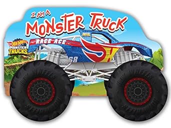hot wheels i am a monster truck a board book with wheels 1st edition mattel 149981352x, 978-1499813524