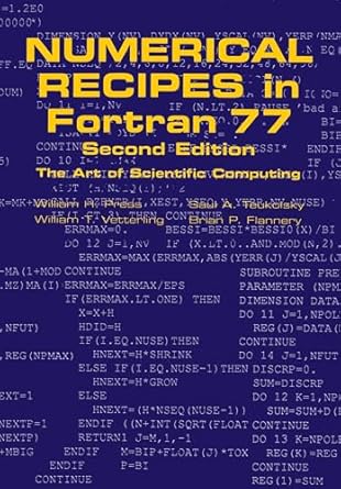 numerical recipes in fortran 77 the art of scientific computing 1st edition william h press ,brian p flannery