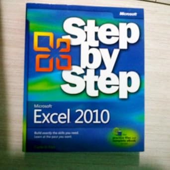 microsoft excel 2010 1st edition curtis frye 0735626944, 978-0735626942