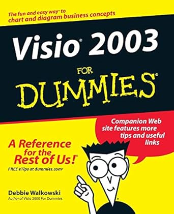 visio 2003 for dummies 1st edition debbie walkowski 0764559230, 978-0764559235
