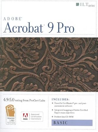 acrobat 9 pro basic   + certblaster + data 1st edition axzo press 1426004923, 978-1426004926