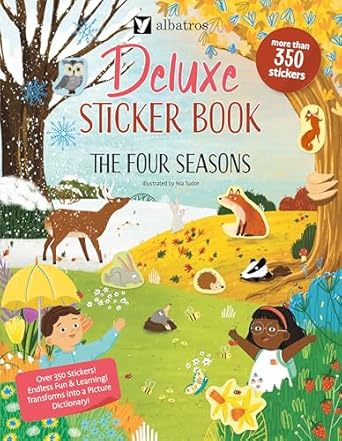 deluxe sticker book the four seasons 1st edition joli hannah ,nia tudor 8000074680, 978-8000074689