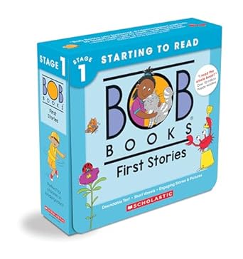 bob books first stories box set decodable phonics books ages 4 and up kindergarten 1st edition lynn maslen