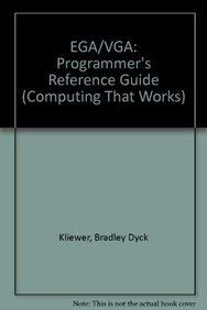 ega/vga a programmers reference guide 1st edition bradley dyck kliewer 007035099x, 978-0070350991