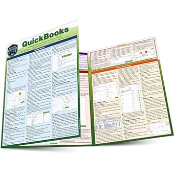 quickbooks a quickstudy laminated reference guide 1st edition michele cagan 1423241894, 978-1423241898