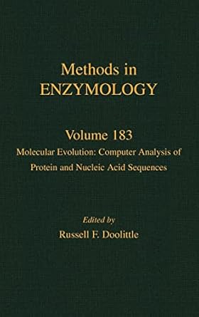 molecular evolution computer analysis of protein and nucleic acid sequences 1st edition john n abelson