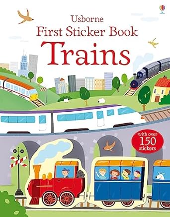 first sticker book trains 1st edition sam taplin ,annalisa sanmartino ,giulia torelli 1805318020,