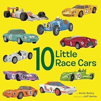 10 little race cars 1st edition annie bailey ,jeff harter 0593710096, 978-0593710098