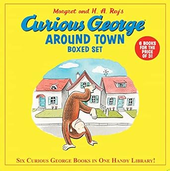 curious george around town 6 book box set 6 favorite 8x8s 1st edition h a rey 0547487045, 978-0547487045