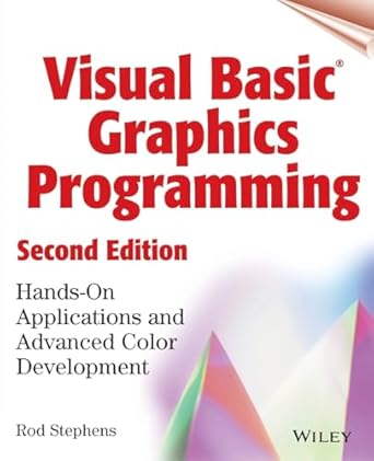 visual basic graphics programming hands on applications and advanced color development 1st edition rod