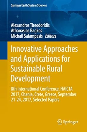 innovative approaches and applications for sustainable rural development 8th international conference haicta