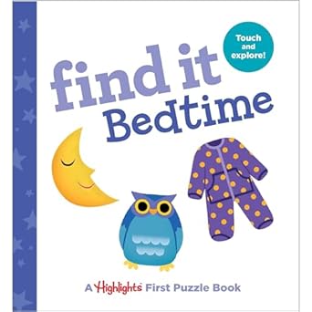 find it bedtime babys first puzzle book 1st edition highlights 1684372526, 978-1684372522