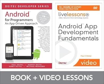 android app development fundamentals/ android for programmers an app driven approach 1st edition paul deitel