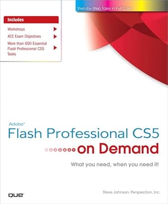adobe flash professional cs5 on demand 1st edition steve johnson ,perspection inc 0789744430, 978-0789744432