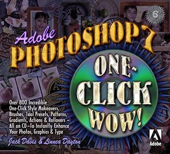 adobe photoshop 7 one click wow 1st edition jack davis ,linnea dayton 0321125312, 978-0321125316