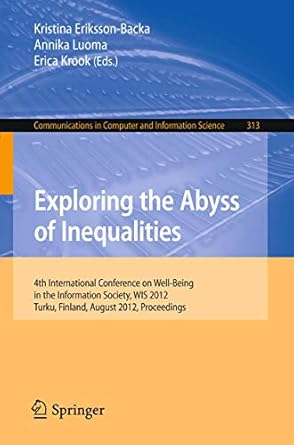 exploring the abyss of inequalities 4th international conference on well being in the information society wis
