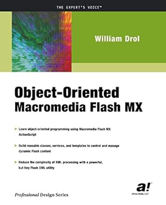 object oriented macromedia flash mx 1st edition william drol 1590590147, 978-1590590140