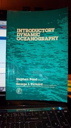 introductory dynamic oceanography 1st edition stephen pond 0080216153, 978-0080216157
