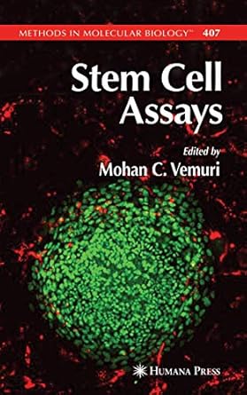 stem cell assays 1st edition mohan c vemuri 1588297446, 978-1588297440