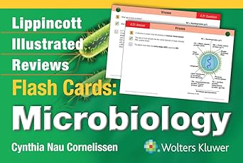 lippincott illustrated reviews flash cards microbiology 1st edition cynthia nau cornelissen ph d 1451191170,