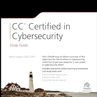 cc certified in cybersecurity study guide 1st edition mike chapple ,george w sarris ,ascent audio b0df8wrt4l