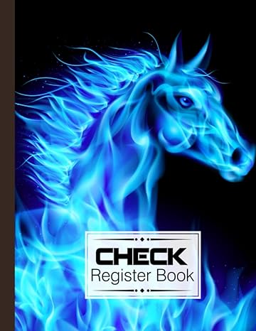 check register book horses cover check register book a simple checking account transaction register 120 pages