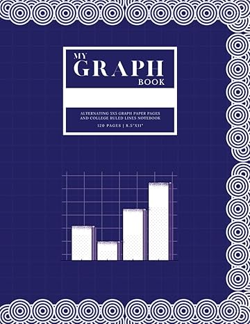 my graph book 120 pages of alternating 5x5 graph papers and college ruled lines perfect for math science and