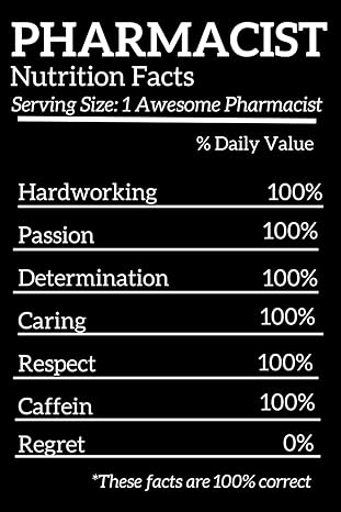 pharmacist gifts pharmacist nutrition facts 1st edition tom bee b0cq4xy9zk
