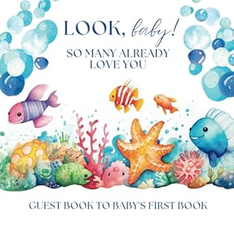 look baby so many already love you guest book for baby shower allow your guests to create your babys first