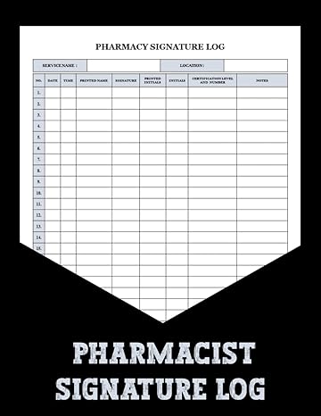 pharmacist signature log the pharmacy signature log is a great tool for tracking pharmacy operations as it