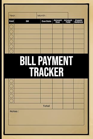 bill payment tracker simple financial keeping pocket size book for small business owners and personal use