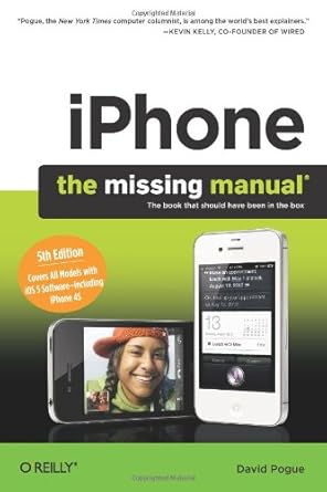 iphone the missing manual fif edition david pogue 1449301770, 978-1449301774