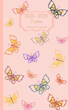 2024 25 2 year pocket planner 24 month calendar from january 2024 to december 2025 monthly organizer with