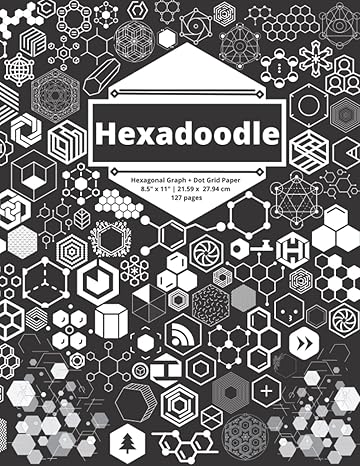 hexadoodle hexagon and dot grid graph paper smart pattern notetaking essential for high school college