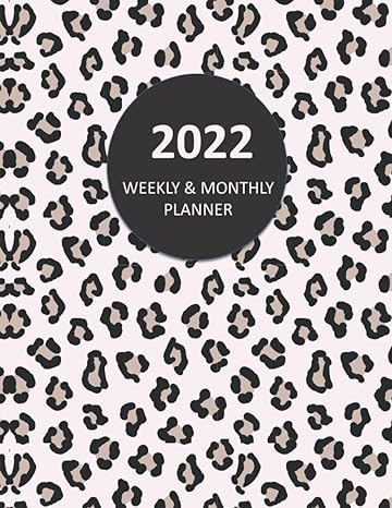2022 planner weekly and monthly leopard print in pink and brown january 2022 to december 2023 agenda