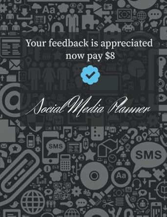 your feedback is appreciated now pay $8 funny sarcasm quote social media planner social media accounts