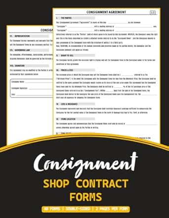consignment shop contract forms consignment store agreement form book legally binding contract for resellers
