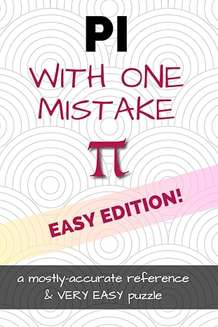 pi with one mistake   a mostly accurate reference and very  puzzle easy edition c l rae b0cxmphv13,