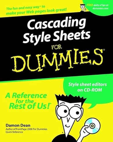 cascading sheets for dummies 1st edition damon dean 0764508717, 978-0764508714