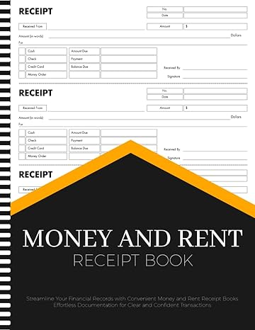 rent receipt book effortless organization for every purchase track store and manage your receipts 1st edition