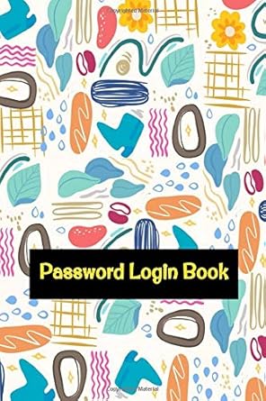 password and login book password email internet address book size 6 x 9 inches matte cover design white paper