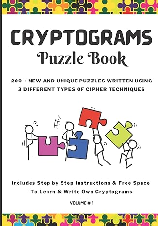 cryptograms puzzle book unique 200+ cryptogram puzzles for adults in large print with steps to learn and