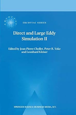 direct and large eddy simulation ii proceedings of the ercoftac workshop held in grenoble france 16 19