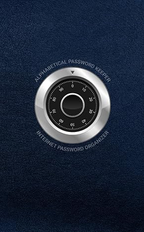 alphabetical password keeper internet mini password organizer for personal or business use vault lock blue