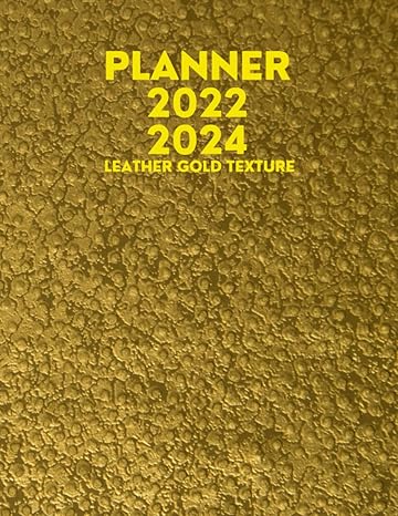 2022 2024 leather gold texture planner the leather gold texture design with 3 years plans and 24 months