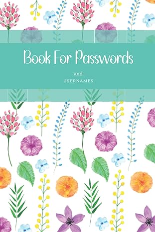 book for passwords and usernames alphabetical password organizer 1st edition brandi sedwick 979-8800593099