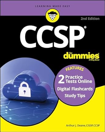 ccsp for dummies book + 2 practice tests + 100 flashcards online 2nd edition arthur j deane 139421281x,
