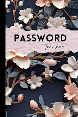 password tracker internet account passwords organizer floral cover design 1st edition daniel moskal b0ck3qczcy